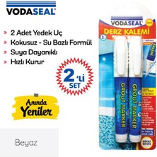 Vodaseal Hızlı Kuruyan Su Bazlı Kokusuz Kalıcı Derz Kalemi 2'li