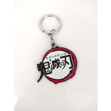 Hd Marketim Demon Slayer Logo Metal Figür Anahtarlık