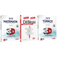 3D Yayınları TYT Türkçe ve Matematik ile Dil Bilgisi Soru Bankası Seti 3 Kitap