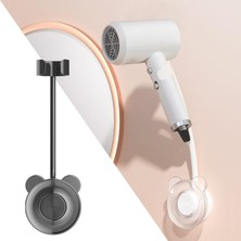 Strade Store Ayarlanabilir Saç Kurutma Makinesi Tutucu Eller Serbest Yapışkan Bükülebilir Çubuk Saç Aleti Siyah (Yurt Dışından)