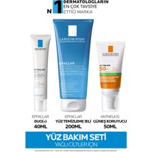La Roche-Posay Effaclar Güneş Bakım Seti | Effaclar Duo Krem + Effaclar Jel + Dry Touch Güneş Kremi