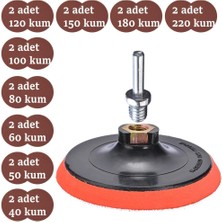 Nzb Cırt Zımpara Seti + Matkap Aparatı 115 mm 20 Parça