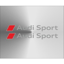 Oto Sticker Audi Sport Stickeri 2 Adet Set Araba Etiketi