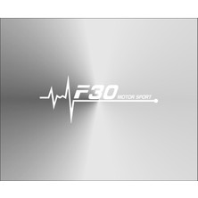 Oto Sticker Bmw F30 Nabız Kalp Atışı Sticker 2 Adet