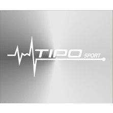 Oto Sticker Tipo Nabız Kalp Atışı Sticker 2 Adet