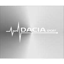 Oto Sticker Dacia Sport Nabız Kalp Atışı Sticker 2 Adet