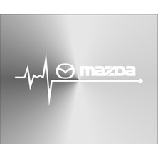 Oto Sticker Mazda Nabız Kalp Atışı Sticker 2 Adet