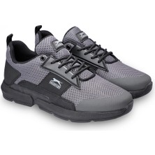 Slazenger TRIO Erkek Sneaker Koşu & Yürüyüş Ayakkabısı Koyu Gri