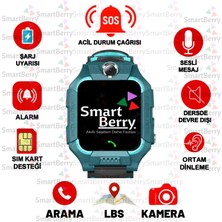 Smartberry Z2 LBS Konumlu Akıllı Çocuk Takip Saati Sim Kartlı Arama, Kameralı, Gizli Dinleme Özellikli