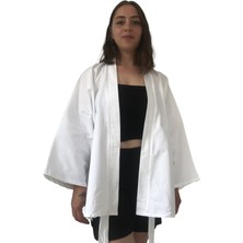 Kimonos Shop Beyaz Kimono Ceket