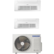 Samsung Wind Free (AJ050TXJ2KH/EA) 9.000+12.000 BTU Iç 5.2 Kw Dış Ünite 1+2 Sistem Multi Tek Yön Kaset