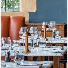 RRULTECH Ambiyans Taşınır Dokunmatik 3 Fonksiyonlu Işık Renk Şarjlı Dimli Bar Restoran Yemek Masası Dekoratif Masa Lambası