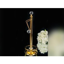 Sembol Gold Taşlı Metal 39 x 12 cm Kağıt Havluluk TOWEL-001A