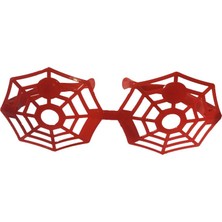 Pandoli Mega Boy Spider Örümcek Ağı Şekilli Gözlük Kırmızı Renk