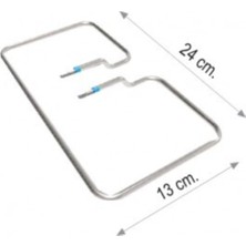 Balçık Tost Makinası Rezistansı 220V 800 W Çap 6.5mm Krom