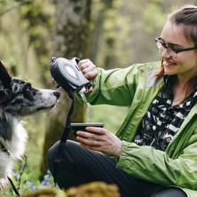 HaiTun Geri Çekilebilir Köpek Tasma Naylon Katlanabilir Seyahat Kase Taşınabilir Yavru Su Şişesi Açık Yürüyüş Koşu Çekiş Halat Pet Malzemeleri | Tasmalar (Yurt Dışından)