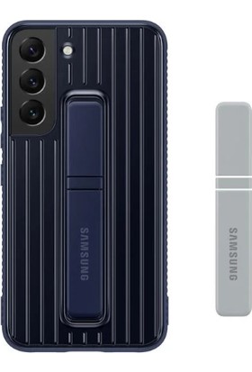 Samsung Galaxy S22 Ayaklı Koruyucu Kılıf Lacivert