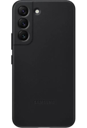 Samsung Galaxy S22 Plus Deri Kılıf - Siyah