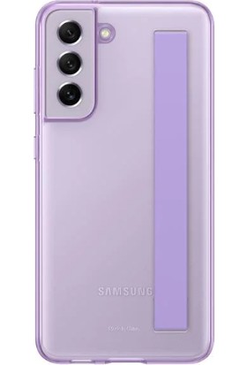 Samsung Galaxy S21 Fe Clear Strap Kılıf - Mor