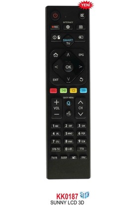 Axen Sunny RM-L265 Smart Tv Tuşlu Lcd-Led Tv Kumanda (RC0265-082019034)