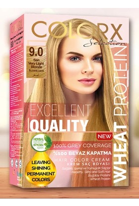 Colorx Saç Boyası Tekli Set - 9.0 Sarı