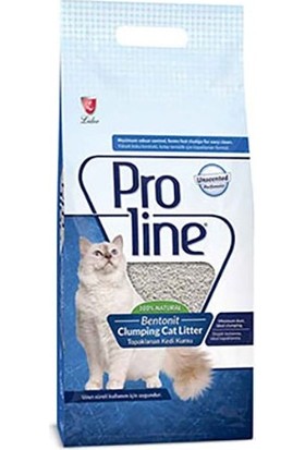 Pro Line Natürel-Parfümsüz Topaklanan Kedi Kumu 20 Lt