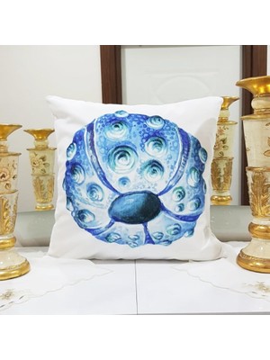 Körfez Kırlent Marin Midye Desenli Kırlent Kılıfı 43X43CM