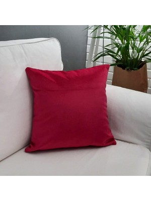 Körfez Kırlent Tay Tüyü Kırlent Kılıfı Vişne