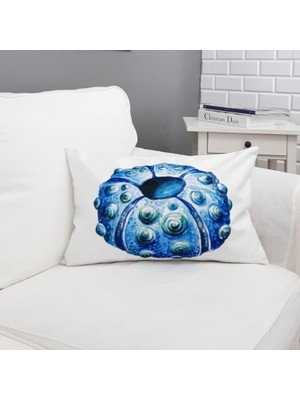 Körfez Kırlent Marin Desenli Dikdörtgen Kırlent Kılıfı