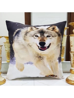 Körfez Kırlent Animal Baskılı Kırlent Kılıfı 43X43CM