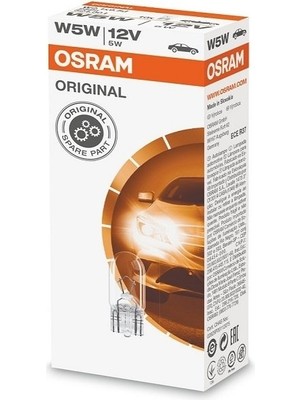 Osram W5W 12V 5W T10 Orta Dipsiz 2825