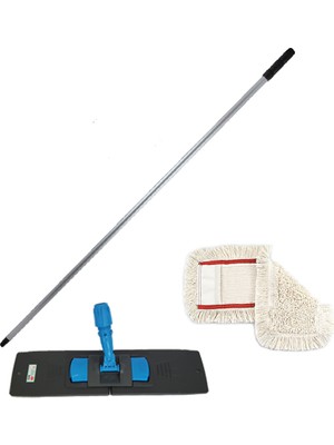 Hijyen Gelsin Mop Seti 120 cm Sap + Yedek Zincir Mop + Mop Aparatı 50 cm