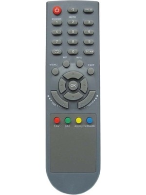 Hometech Neo Gold 105 Scart Uydu Cihazı Kumanda Philips Uyumlu Gri Renkli Uzaktan Kumanda