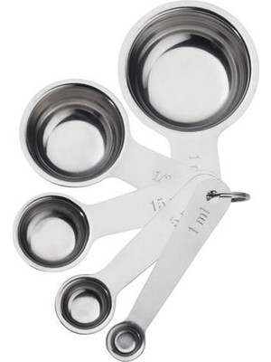IKEA 5 Li Metal Ölçek Paslanmaz Çelik Pratik Mutfak Gereçleri