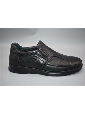 Forelli 32606 Hoka Erkek Kemik Çıkıntısına Özel Deri Ayakkabı - Siyah - 41