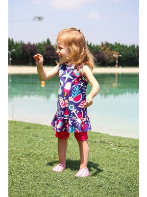 Marina Fuşya Çocuk Mayo K2208