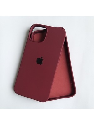 Gritty iPhone 13 Uyumlu Lansman Içi Kadife Silikon Telefon Kılıfı