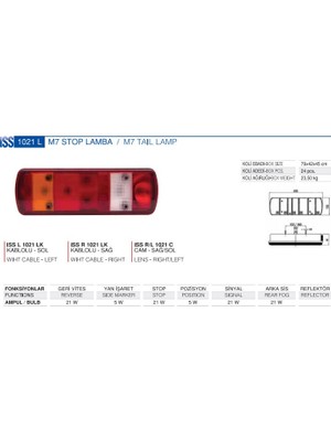 Bosch M7 Stop Lamba Camı