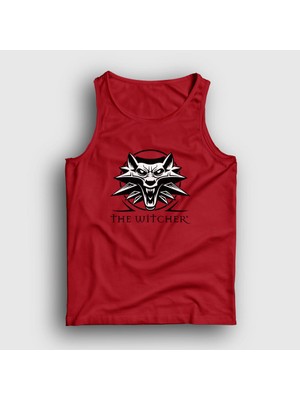 Presmono Unisex Kırmızı Logo Dizi Witcher Atlet