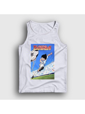 Presmono Unisex Beyaz Shoot Futbol Anime Kaptan Captain Tsubasa Atlet