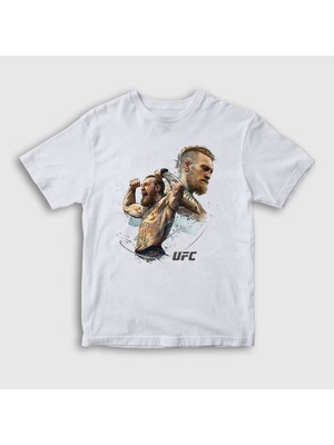 Presmono Unisex Çocuk Beyaz Ufc Conor Mcgregor T-Shirt