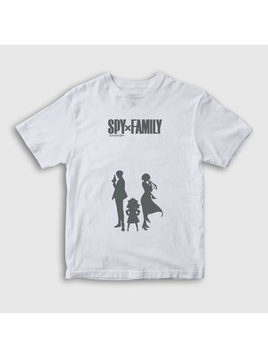 Presmono Unisex Çocuk Beyaz Poster V2 Anime Spy x Family T-Shirt