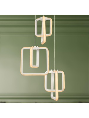 Begüsa Ferah 3'lü Avize Beyaz