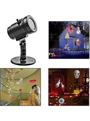 SLD LED Film Lazer Işık Dekoratif Mood Işık Kapalı Açık Noel Partisi Için