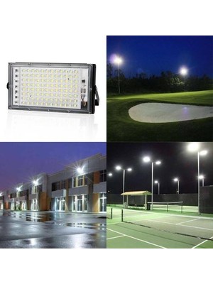 SLD (Mavi) 2x 240 V 50 W LED Sel Işık IP65 Bahçe Açık Güvenlik Peyzaj Smd Spotlight