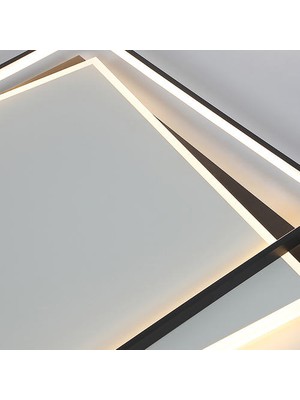 SLD Yaratıcı Geometrik Oturma Odası Lambası LED Tavan Lambası Modern Minimalist Iskandinav Dikdörtgen Salon Lambaları