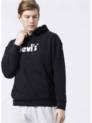 Levi's Levi's  Erkek Kapüşonlu Siyah Erkek Sweatshirt - A2827-0040