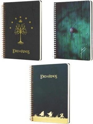 Lord Of The Rings (Yüzüklerin Efendisi) Defter Seti Çizgili 96 Yaprak 17X24