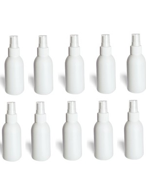 Lab-El 100 cc ( 100 ml ) Plastik Boş Hdpe Şişe Ambalaj ( Sprey Başlık) 10 Adet