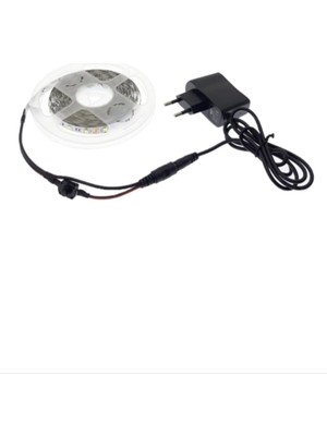 Orion Led 3 Çipli Beyaz Şerit LED 3 Metre + 12V Adaptör Tak Çalıştır